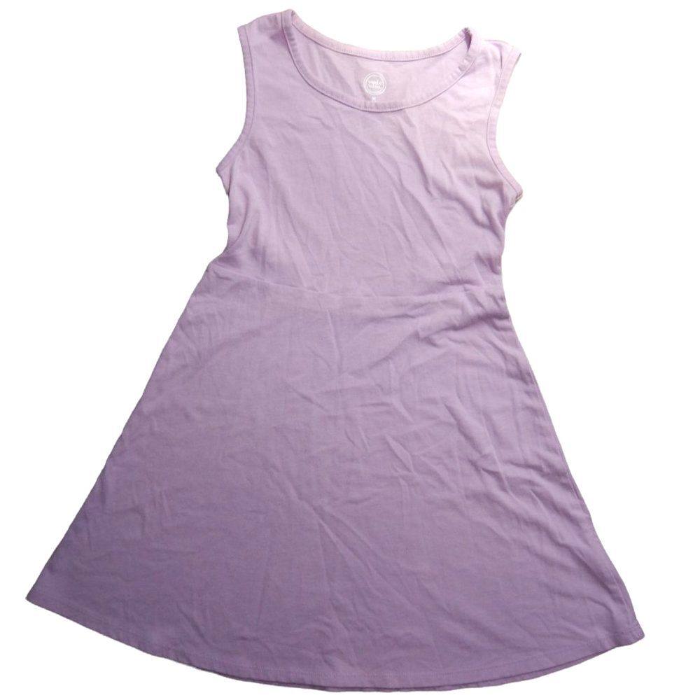 Wonder Nation girls medium 7/8 light purple lavender sleeveless tank dress